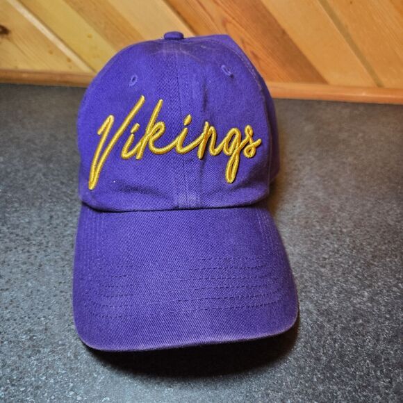 Minnesota Vikings Womens '47 Purple Vocal Clean Up Adjustable‎ Hat Football - Picture 1 of 6